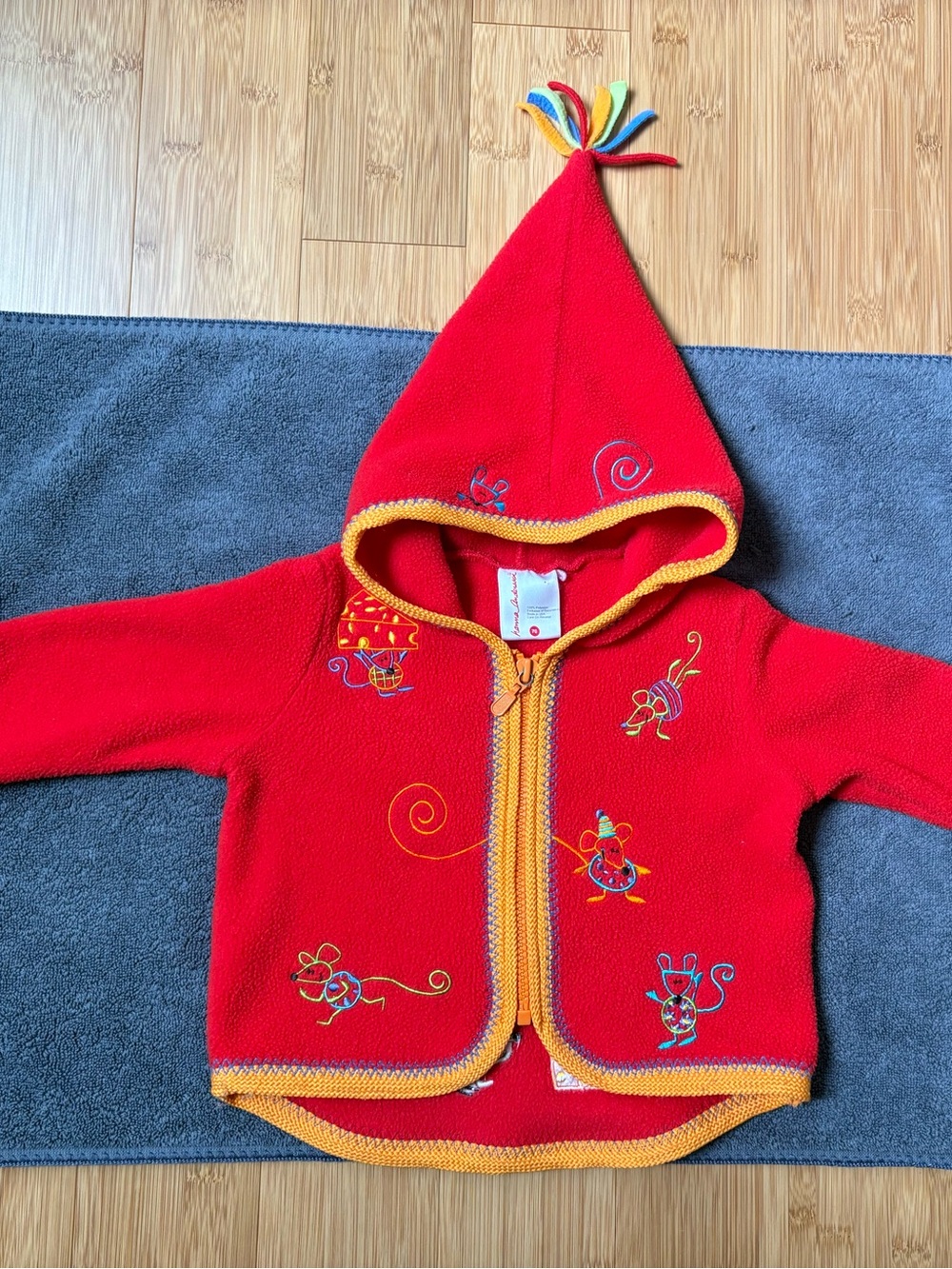 Hanna Andersson Hooded Fleece Jacket - 6-12mo